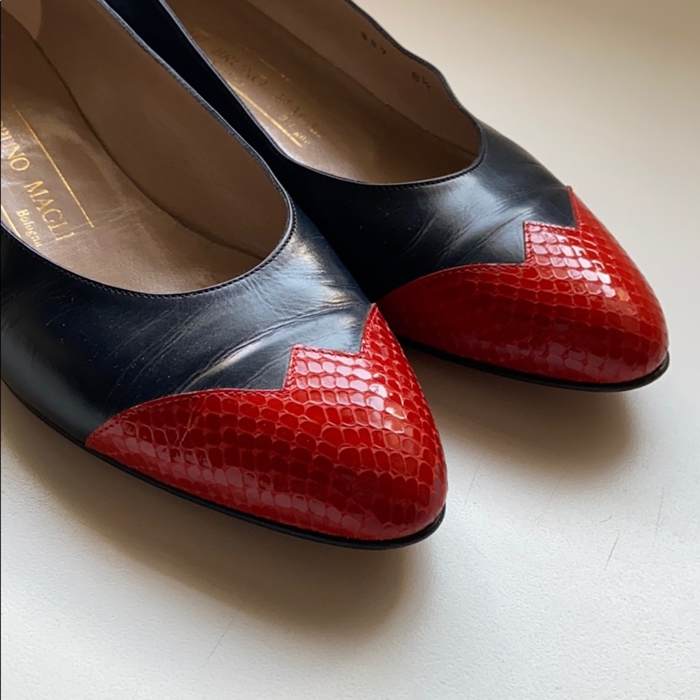 Bruno Magli Color-Block Sneak Pointed Toe Shoes - image 3